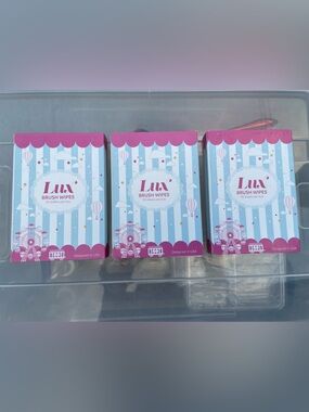 Lux Nail Brush Wipes 3 Box Set